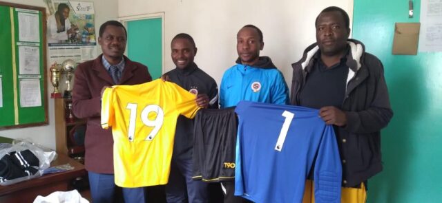 Kit donation for Seke 1 High School soccer team